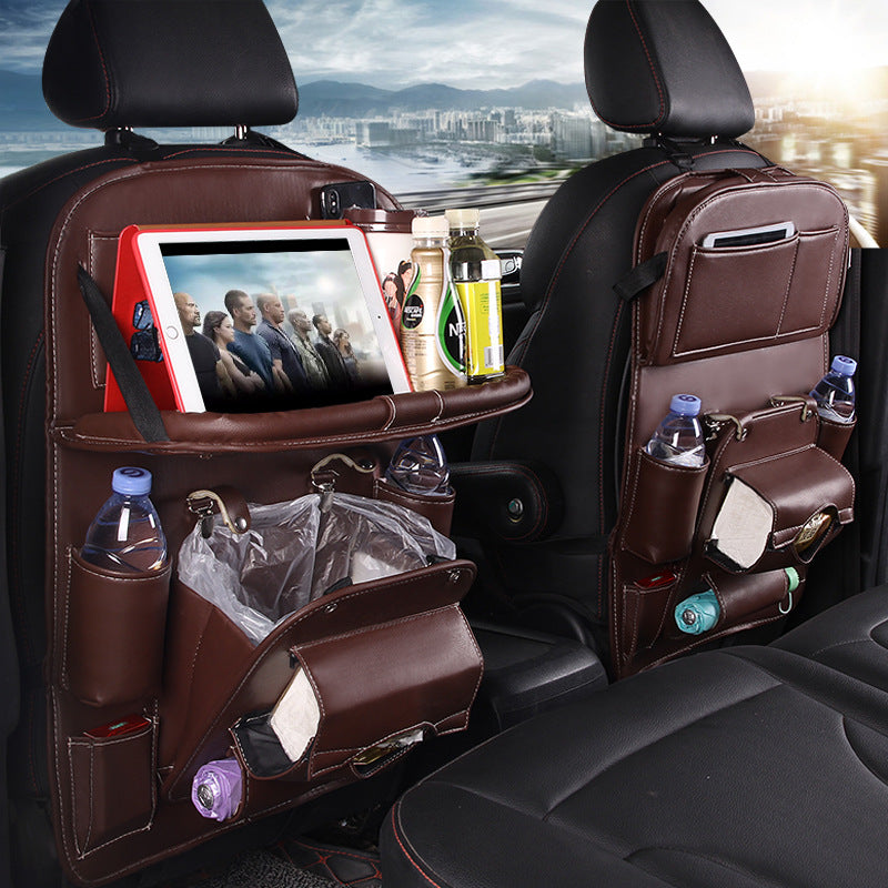SeatVault™ Premium PU Leather Car Organizer