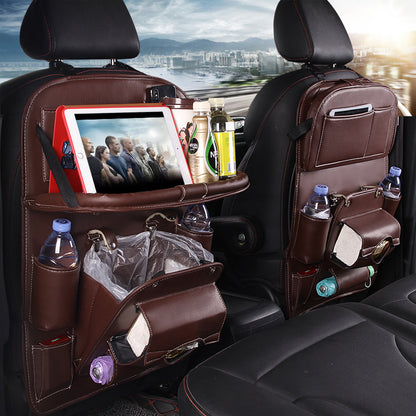 SeatVault™ Premium PU Leather Car Organizer