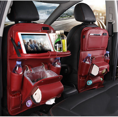 SeatVault™ Premium PU Leather Car Organizer