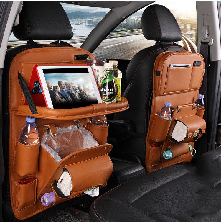 SeatVault™ Premium PU Leather Car Organizer