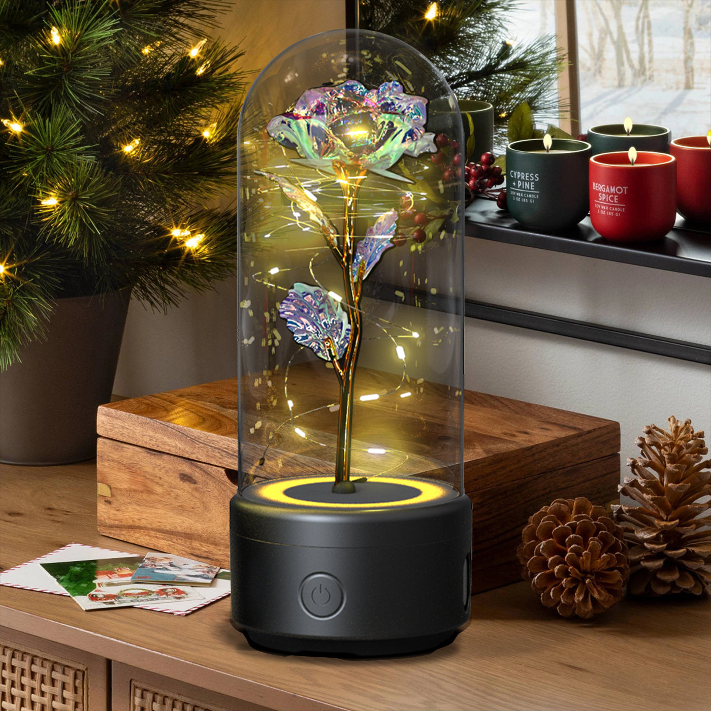EternalGlow™ Immortal Rose Bluetooth Lamp