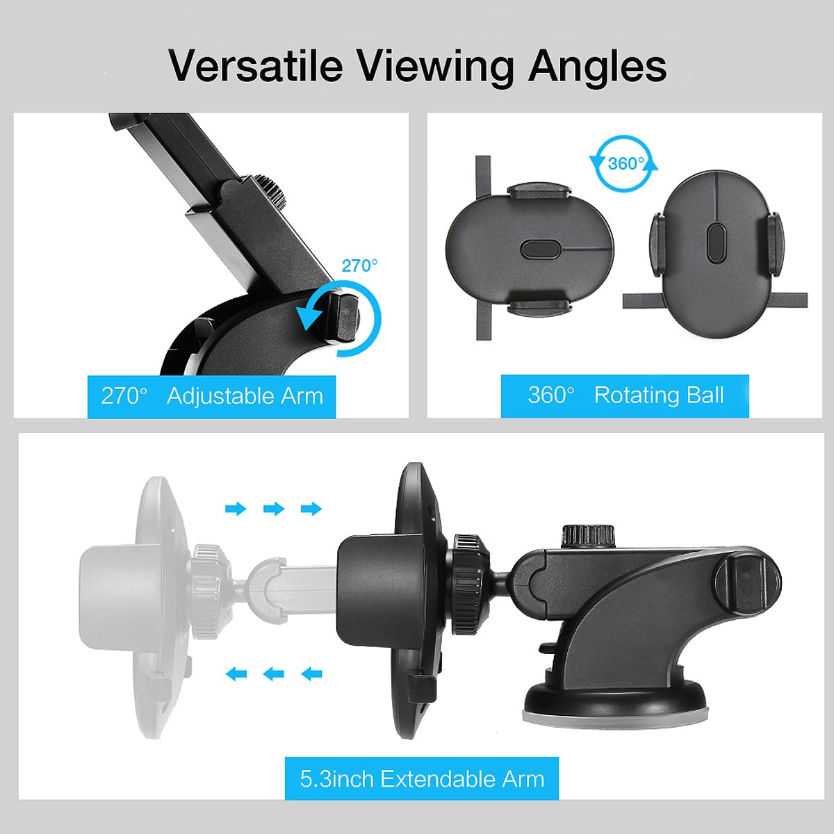 FlexiMount™ Pro Telescopic Car Phone Holder